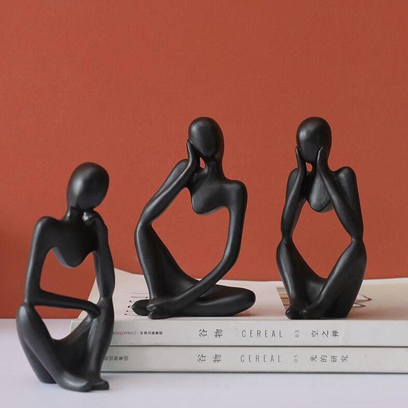 ArtMind – Minimalist Thinker Sculpture with Modern Elegance