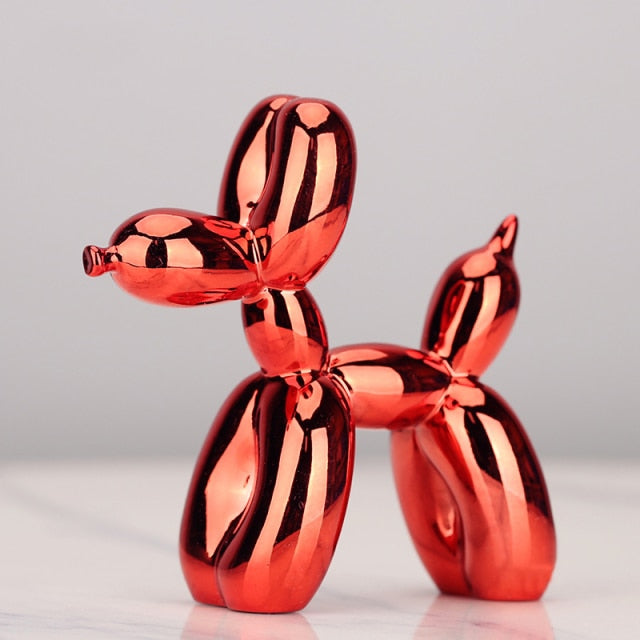 LumiPup – Modern Balloon Dog Sculpture with Metallic Finish