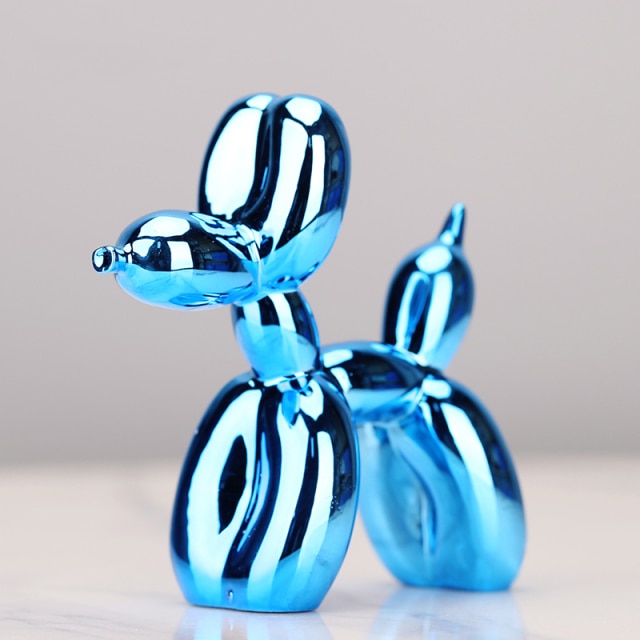 LumiPup – Modern Balloon Dog Sculpture with Metallic Finish