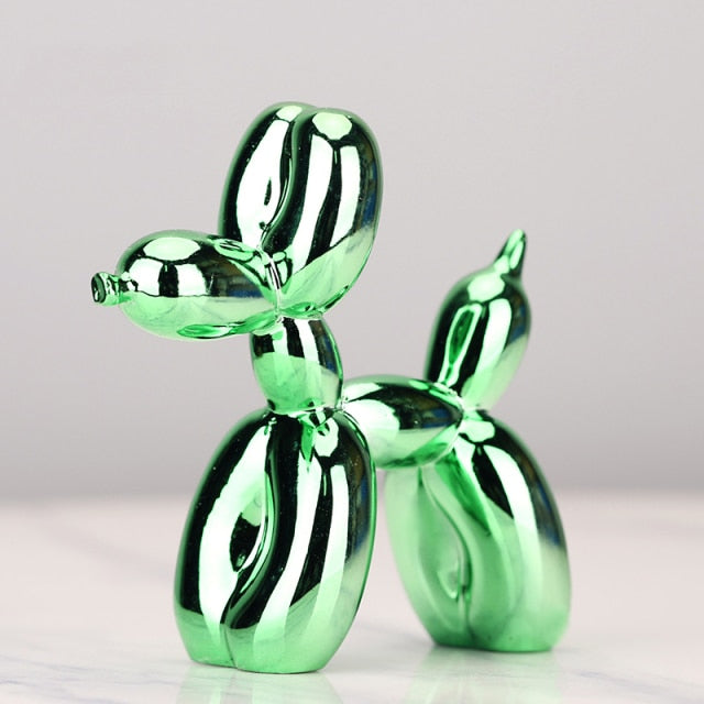 LumiPup – Modern Balloon Dog Sculpture with Metallic Finish