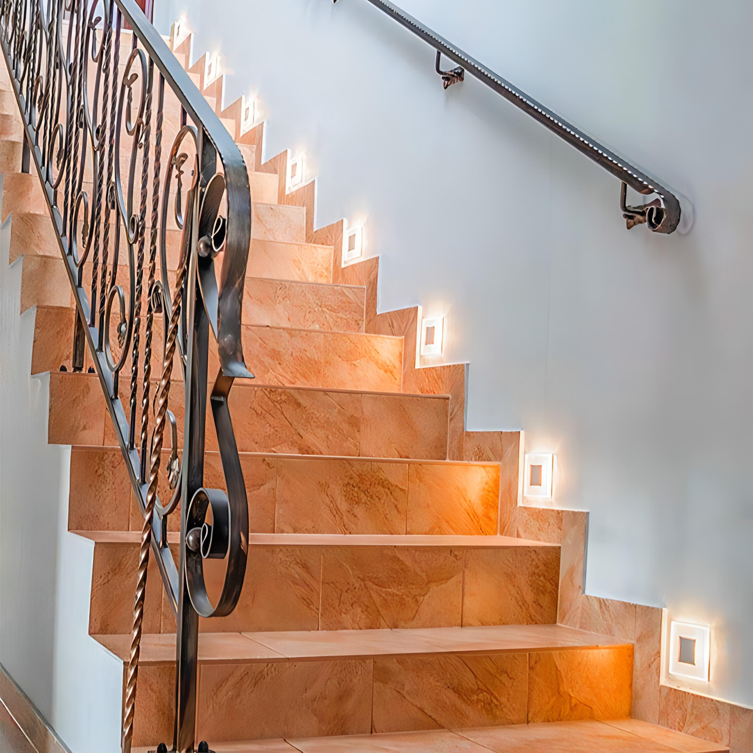 StepGlow – Waterdichte LED Trapverlichting met Stijlvolle Vierkante Design