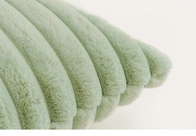 VeluLuxe – Ultra-Zachte Faux Rabbit Fur Kussenhoes met Onzichtbare Rits
