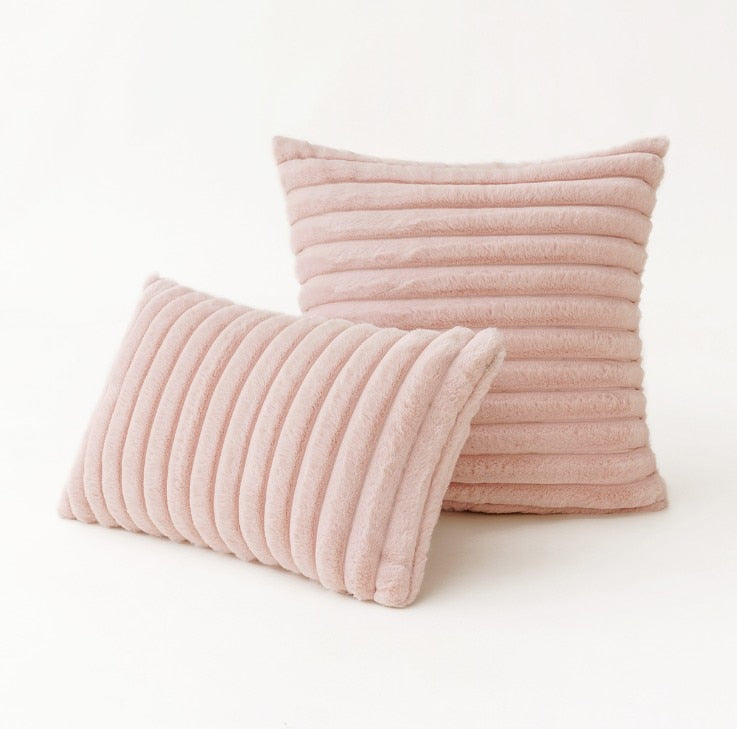 VeluLuxe – Ultra-Zachte Faux Rabbit Fur Kussenhoes met Onzichtbare Rits