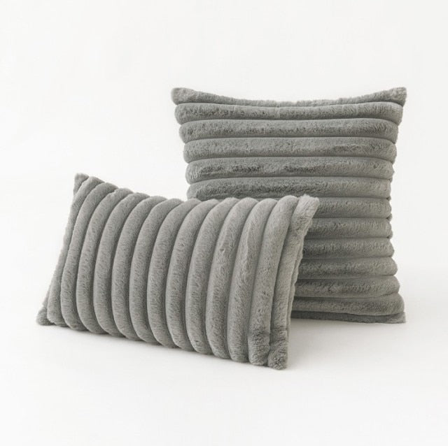 VeluLuxe – Ultra-Zachte Faux Rabbit Fur Kussenhoes met Onzichtbare Rits