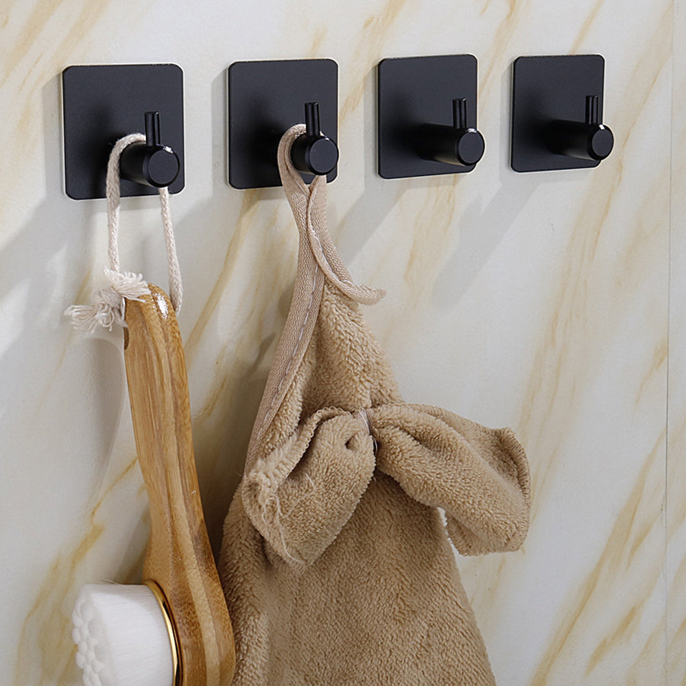 SteelGrip – Self-Adhesive Stainless Steel Hooks for Bathroom, Kitchen & More