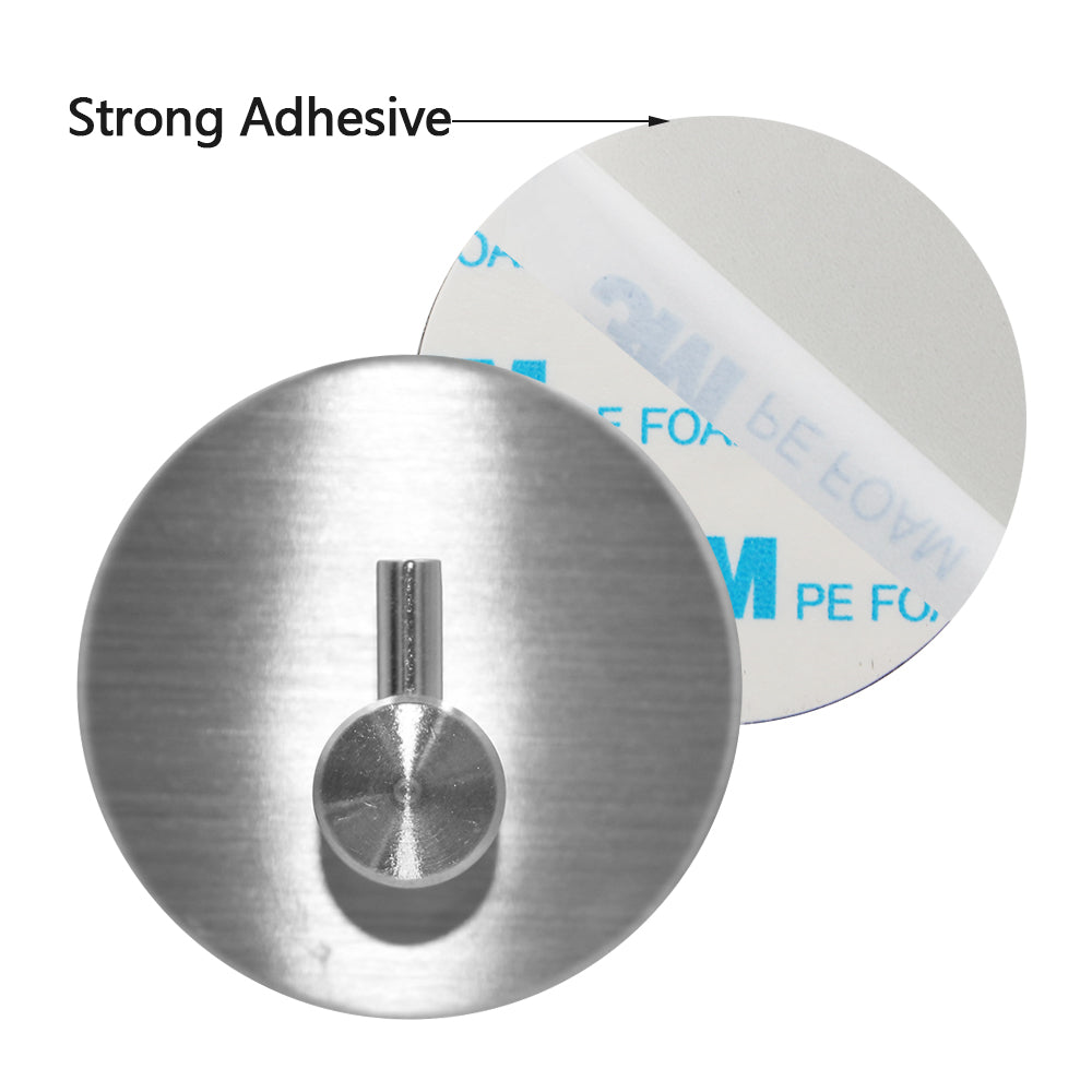 SteelGrip – Self-Adhesive Stainless Steel Hooks for Bathroom, Kitchen & More