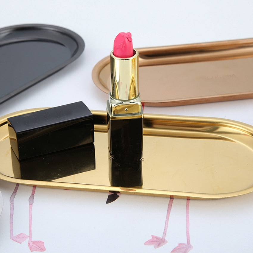LumeTray – Minimalistic Metal Display Tray for Stylish Organization