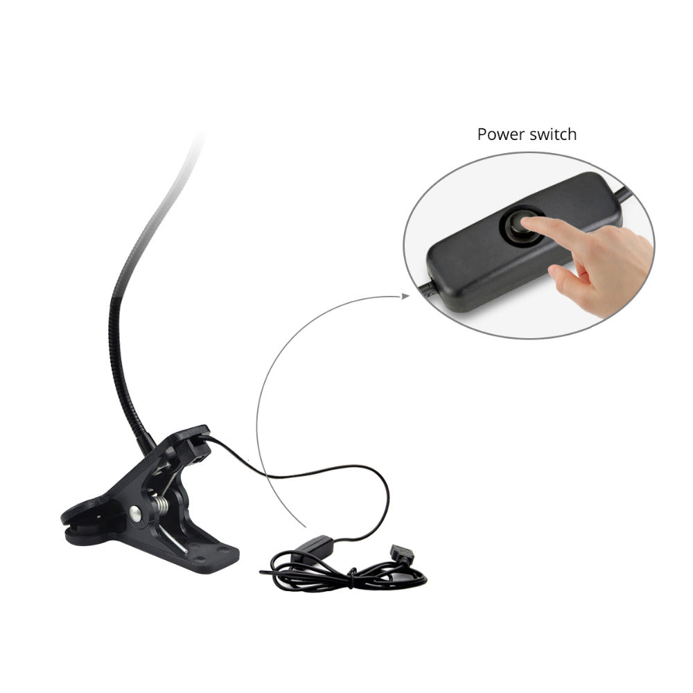 LumiClip – Flexible Clip-On Lamp with USB Power & Adjustable Lighting