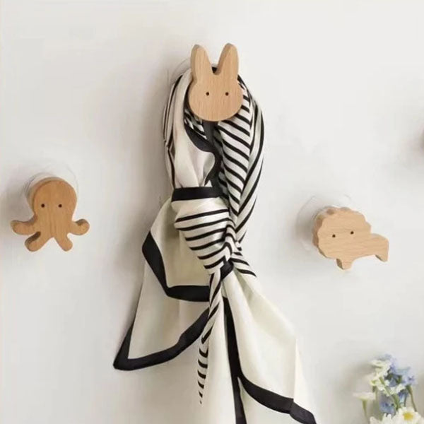 NordicPals – Playful Wooden Wall Hooks with Scandinavian Elegance