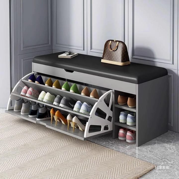 BowLift Elegant Shoe Cabinet with Bench – Stylish Storage Solution for an Organized Interior