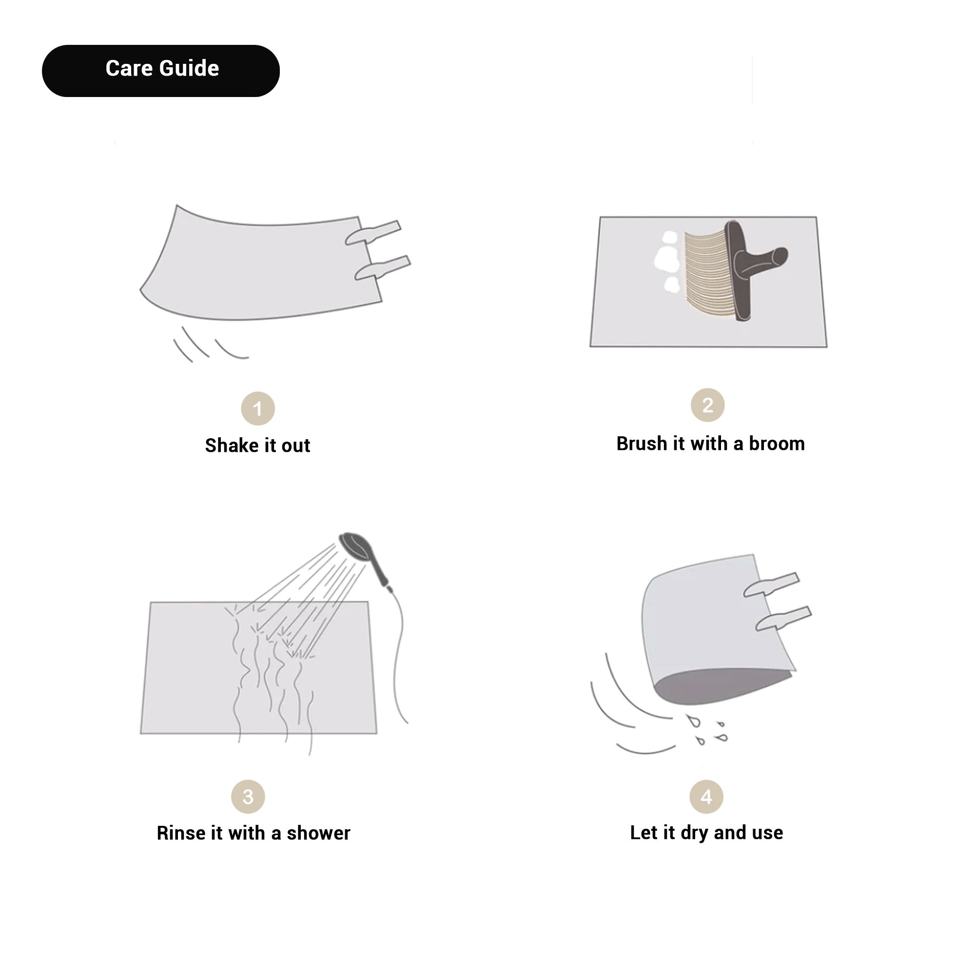 NordicFlow – Luxe Handmade Bath Mat with Abstract Design for Stylish Bathrooms