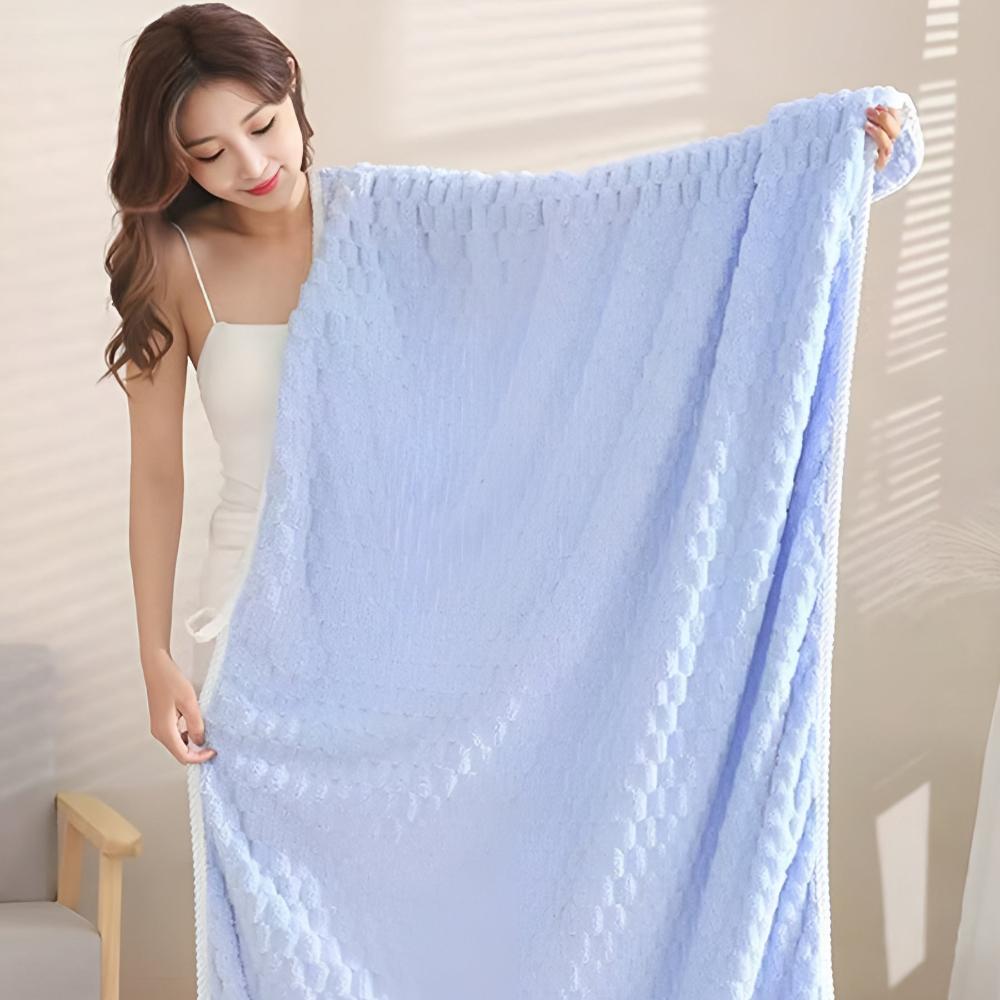 VeluraSoft Luxe Bath Towel Set – Soft Polar Comfort for a Stylish Bathroom