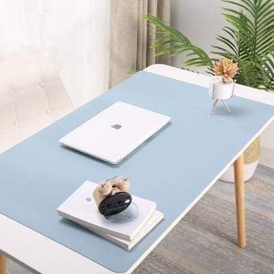 LuxeVire Elegant Desk Mat – Water-Repellent Faux Leather for a Stylish Workspace