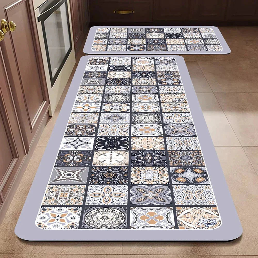 VeloraTex Luxe Kitchen Mat – Stylish Non-slip Textile Mat for a Warm & Cozy Interior