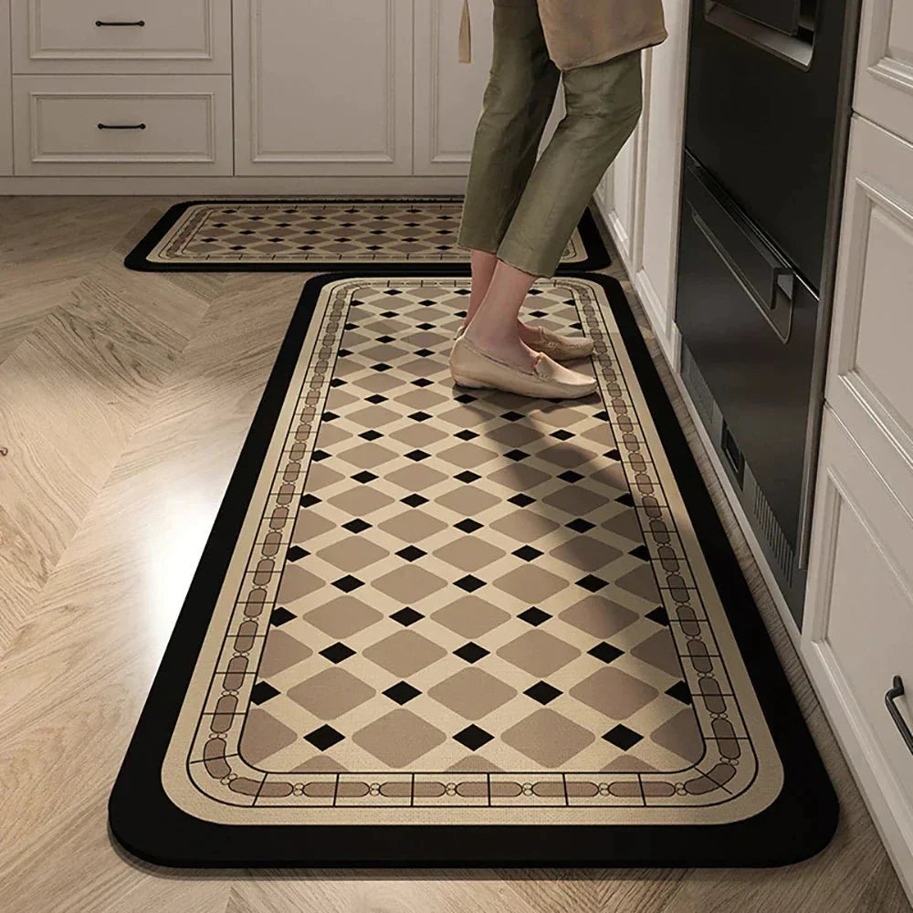 VeloraTex Luxe Kitchen Mat – Stylish Non-slip Textile Mat for a Warm & Cozy Interior