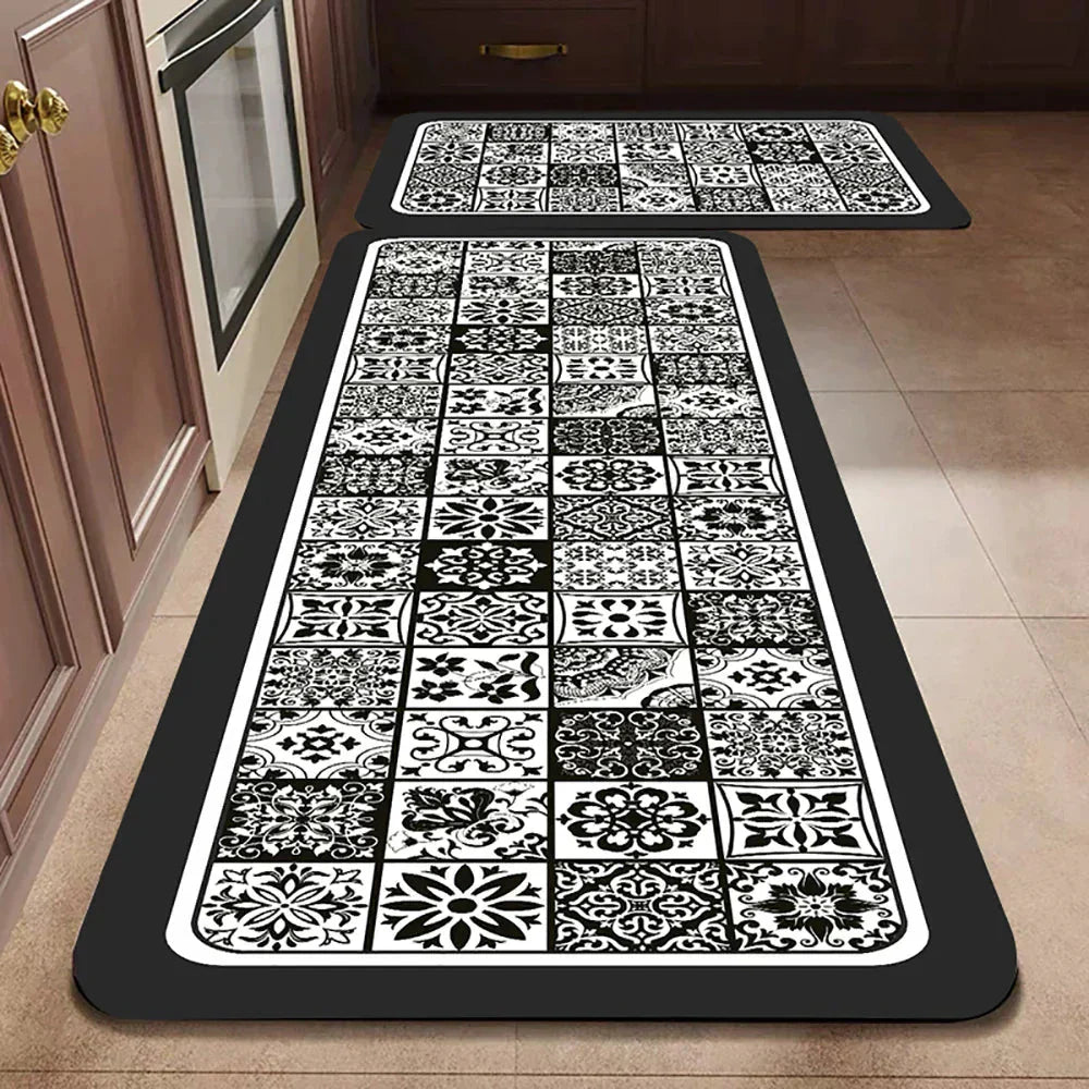 VeloraTex Luxe Kitchen Mat – Stylish Non-slip Textile Mat for a Warm & Cozy Interior