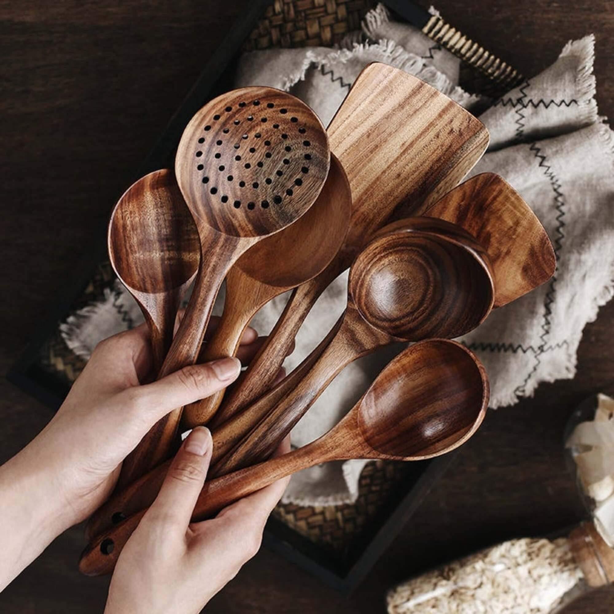TeakTouch – Luxury Wooden Cookware Set with Authentic Handmade Details