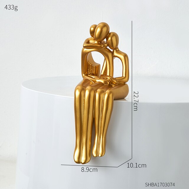 ArtisaLuxe – Elegant Abstract Artwork with Golden Details