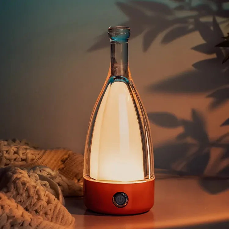 BottleGlow – Rechargeable Night Light in Wine Glass Shape for an Atmospheric Interior