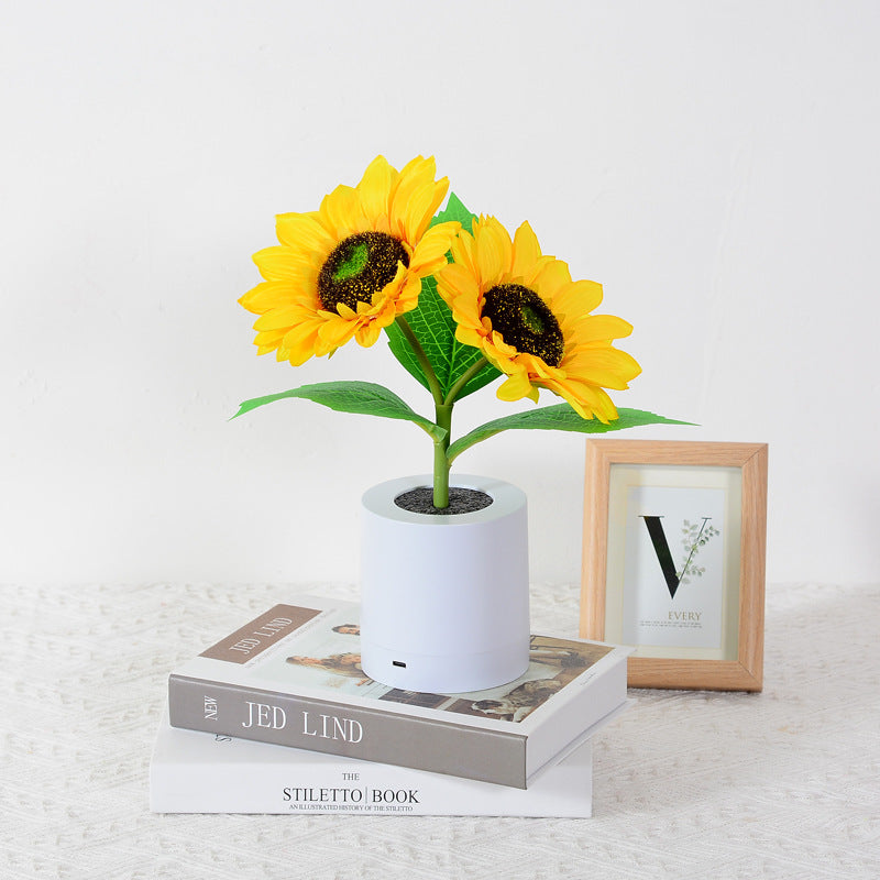 GlowFlora – Luxury LED Table Lamp in the Shape of a Sunny Sunflower