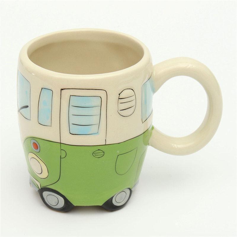 GroovyVibes – Retro Hippie Bus Coffee Mug made of Sustainable Ceramic