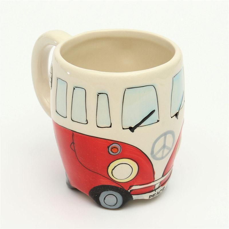 GroovyVibes – Retro Hippie Bus Coffee Mug made of Sustainable Ceramic