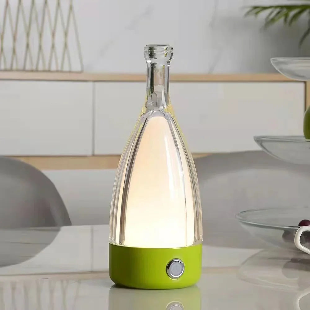 BottleGlow – Rechargeable Night Light in Wine Glass Shape for an Atmospheric Interior