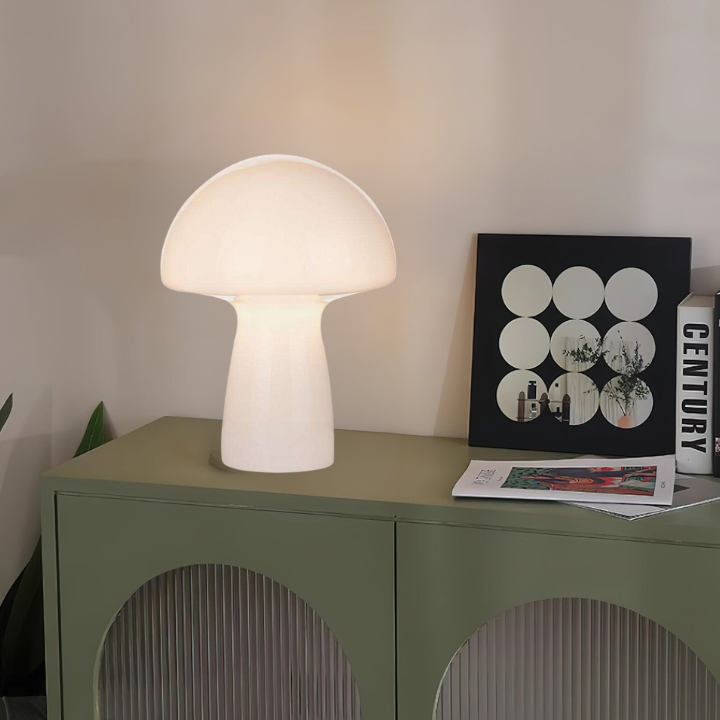 RetroGlow – Charming Table Lamp with Vintage Mushroom Design