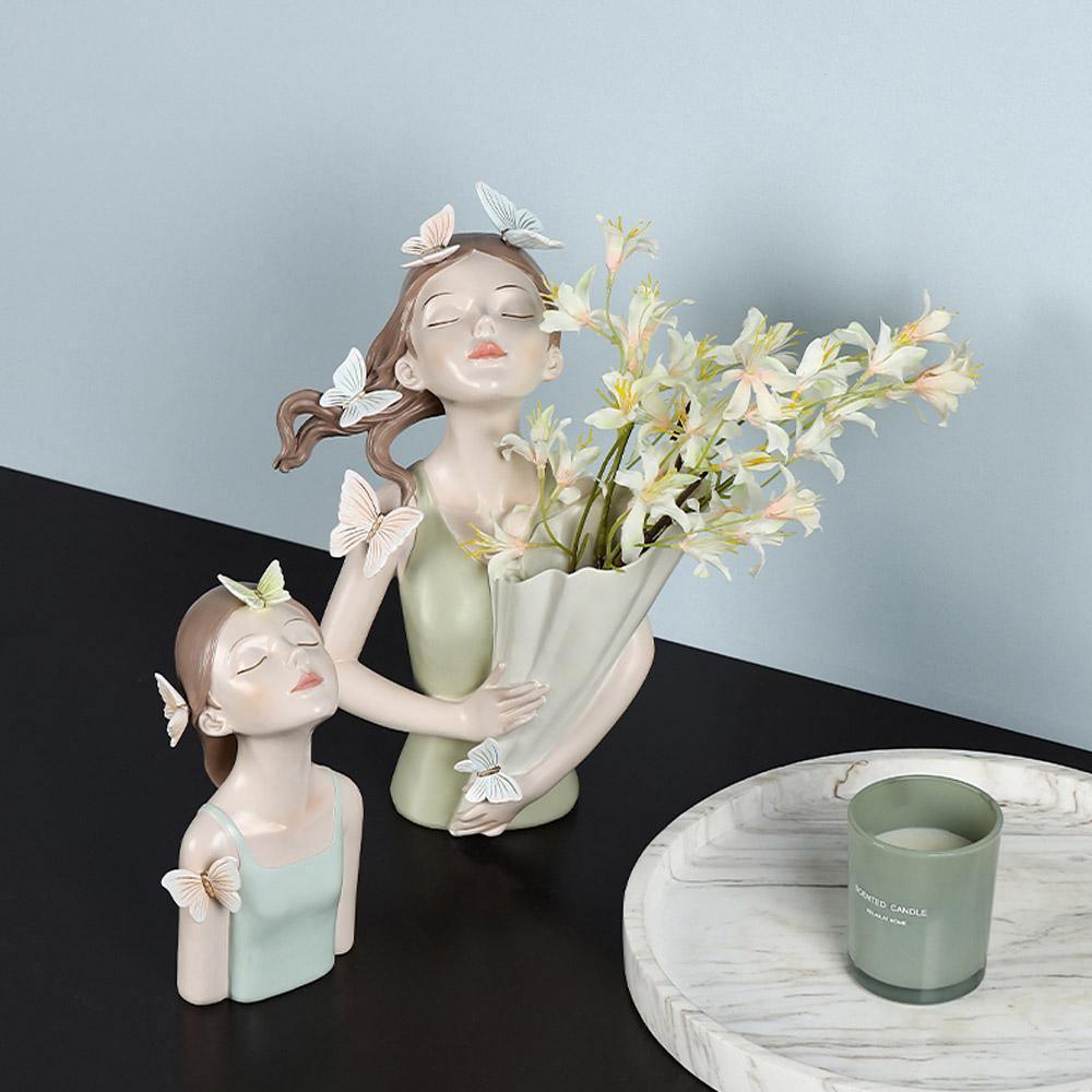 FloraGrace – Enchanting Woodland Sculpture with Butterflies and Flowers