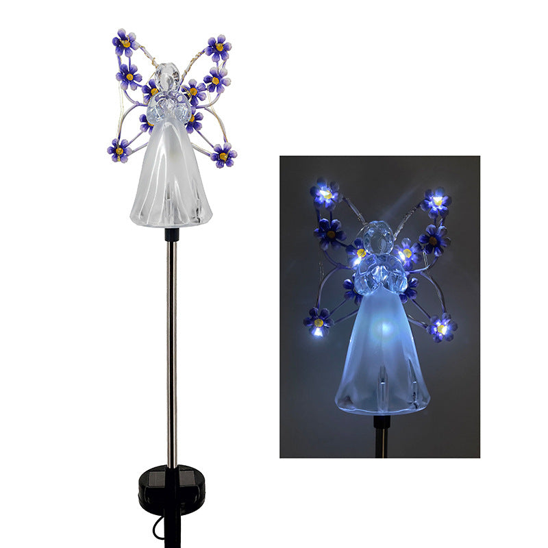 AuroraLume Elegant Solar Angel Garden Lamp – Atmospheric Outdoor Lighting for a Stylish and Meaningful Exterior