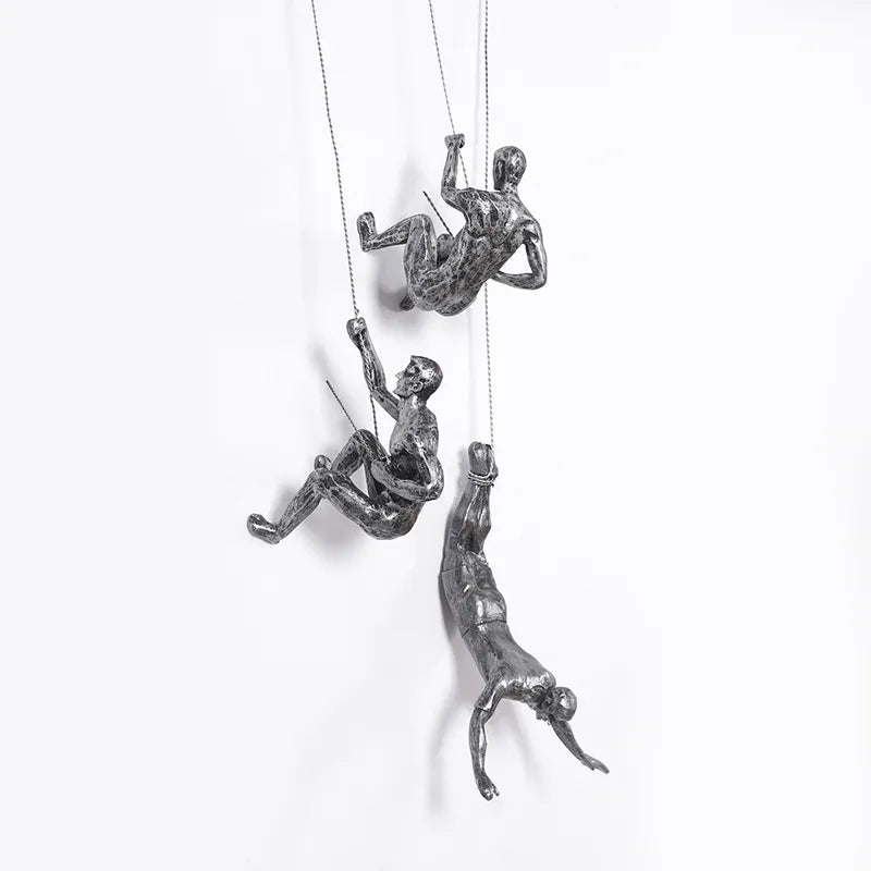 ClimbArt – Creative Climbing Man Wall Decoration Set with Artistic Charm