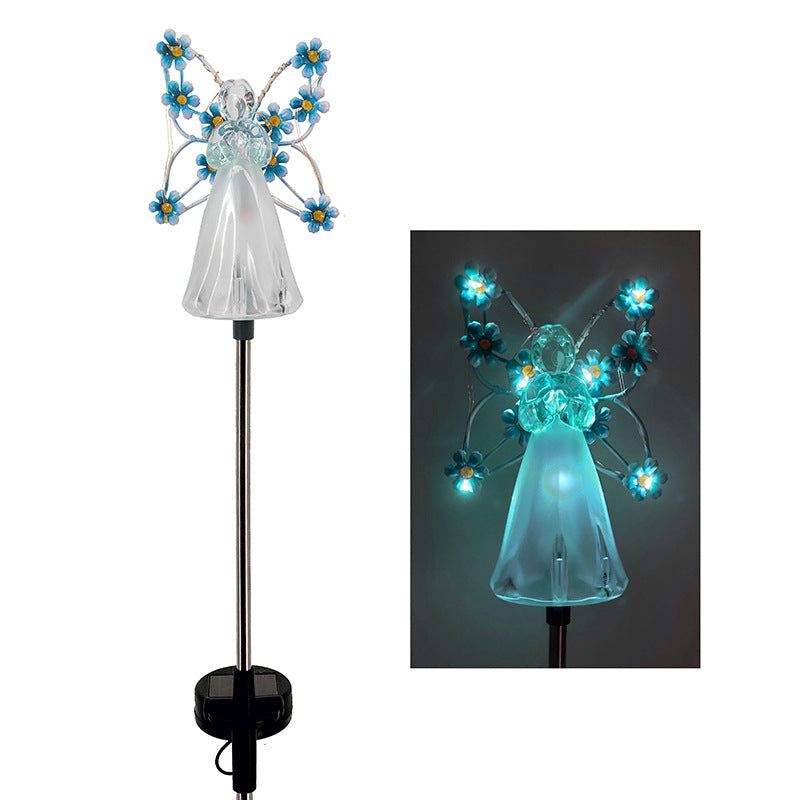 AuroraLume Elegant Solar Angel Garden Lamp – Atmospheric Outdoor Lighting for a Stylish and Meaningful Exterior