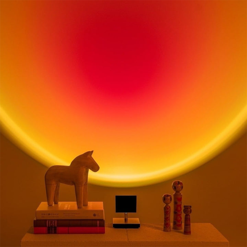 SunsetGlow – Retro Table Lamp with Elegant Sunset Design for a Warm Atmosphere