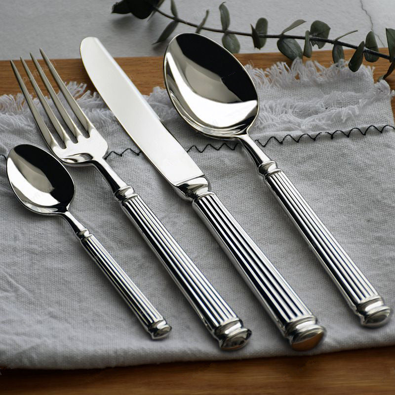 Emilia Roman – Luxe Cutlery Set of 18/10 Stainless Steel with Refined Finish