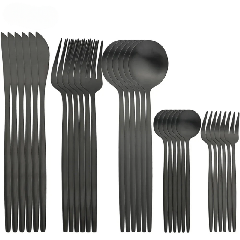 LuxeCut – Stylish Stainless Steel Cutlery Set with Timeless Design, 30 Pieces