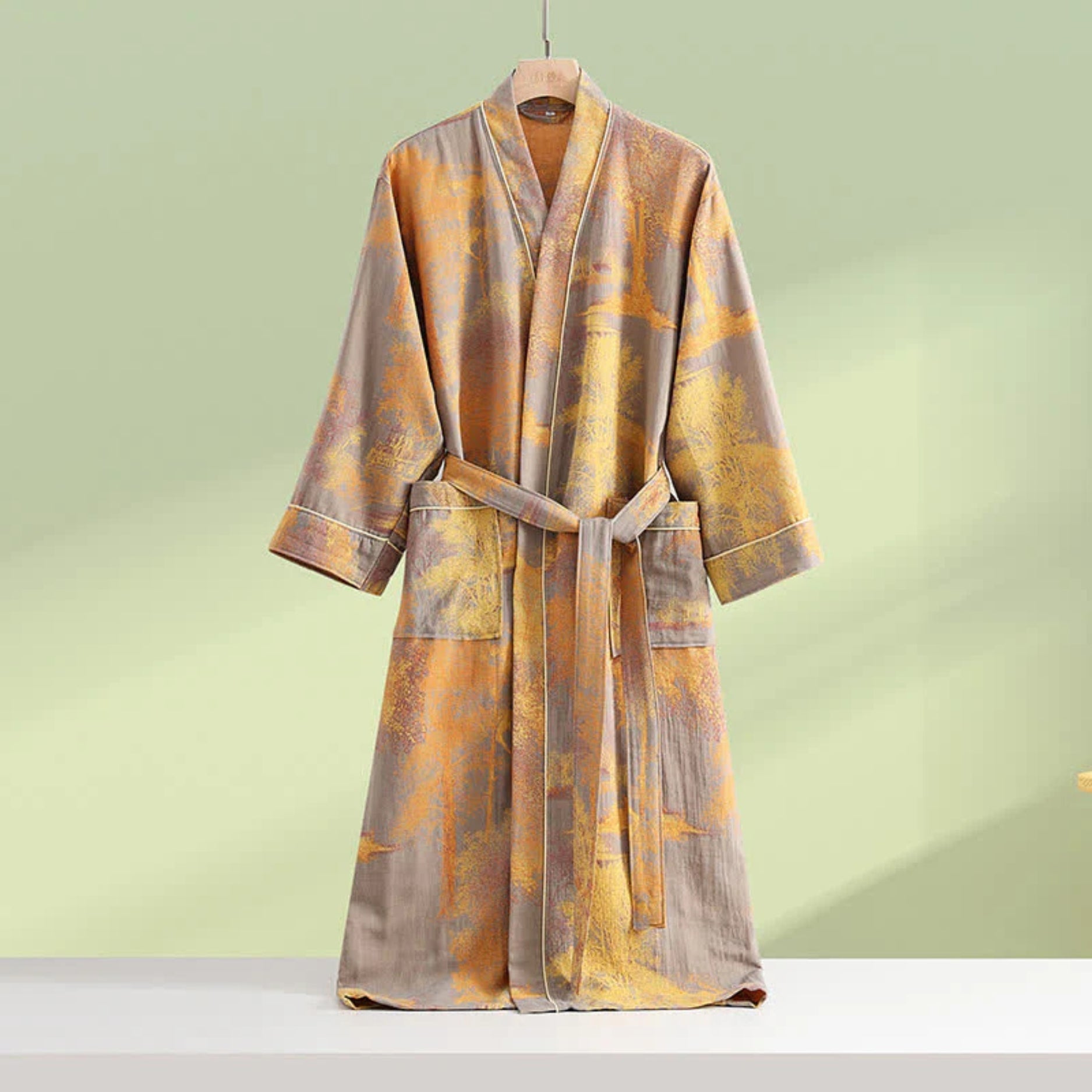 SereniLuxe – Ademend & Elegant Badjas in Kimono-Stijl voor Ultieme Ontspanning
