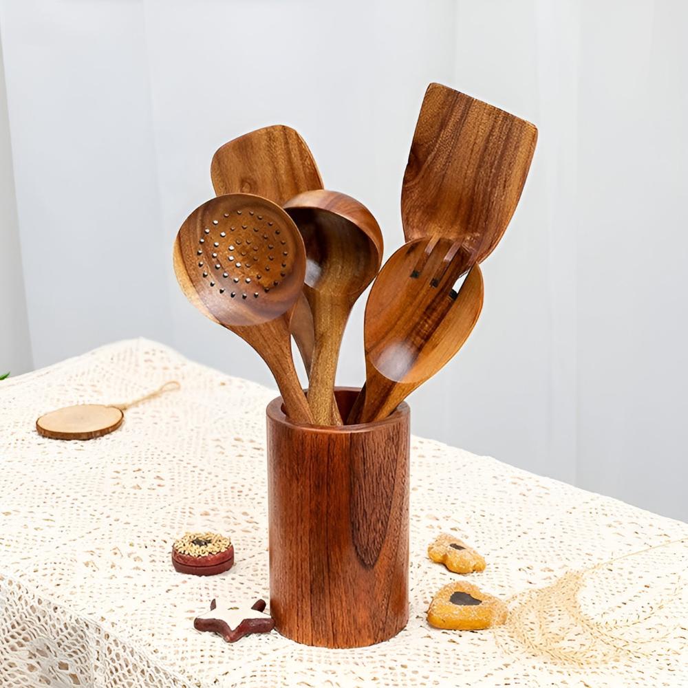 Nordura – Elegant Wooden Kitchen Organizer with Stylish Design