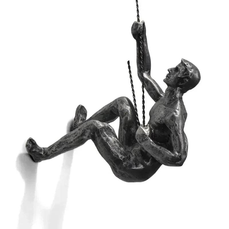 ClimbArt – Creative Climbing Man Wall Decoration Set with Artistic Charm