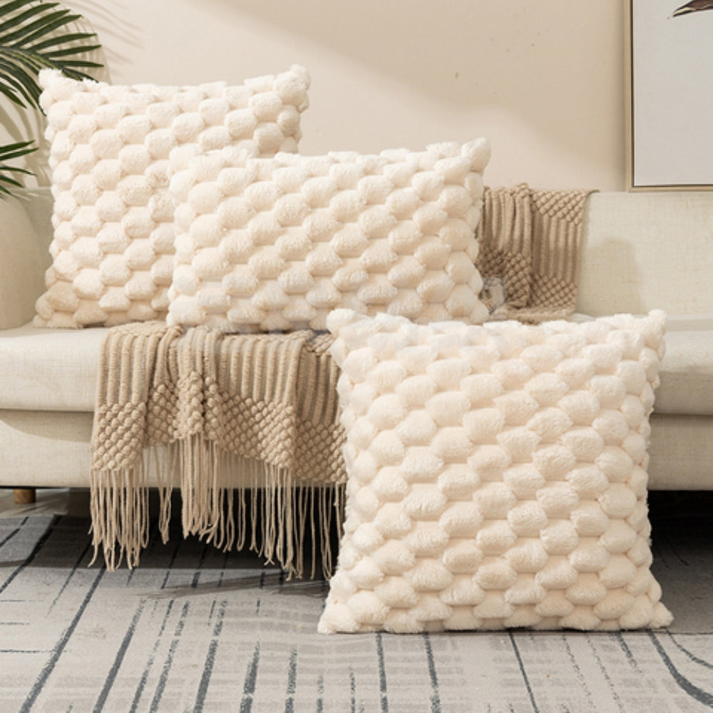 CloudLuxe – Soft Marshmallow Pillowcase with Luxurious 3D Texture