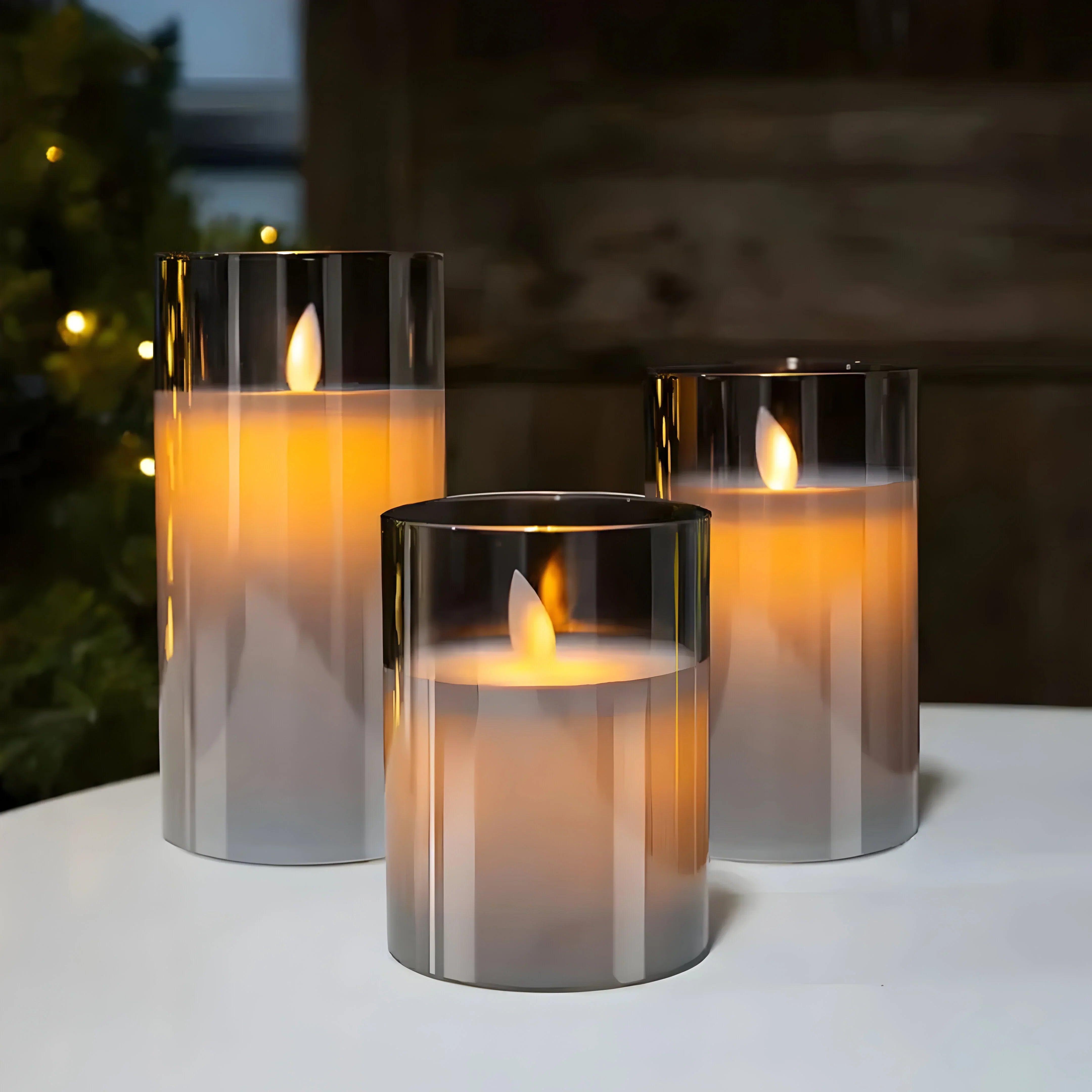 GlowLume Elegant LED Candle Lamp – Atmospheric Lighting for a Warm Interior