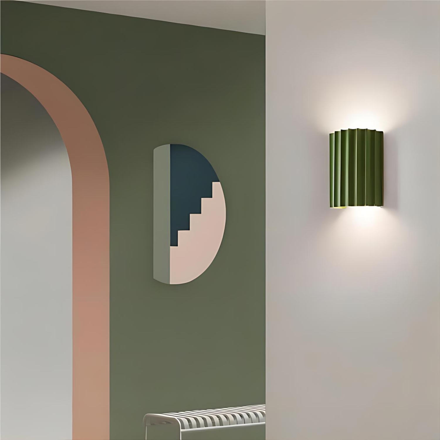 MuraleLuxe – Wandlamp met Golvend Design voor een Elegante Sfeer