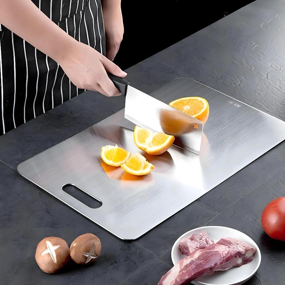 SteelEdge – Hygienic Stainless Steel Cutting Board for Sustainable Kitchen Work