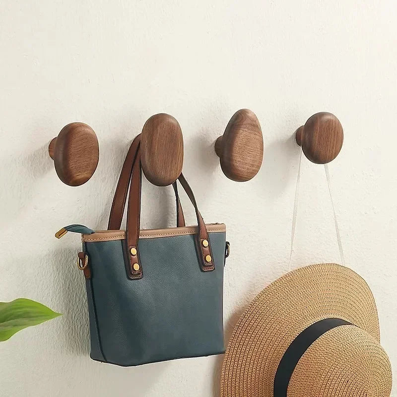 OakPebble – Natural Wooden Wall Hooks with Organic Design for a Stylish Interior
