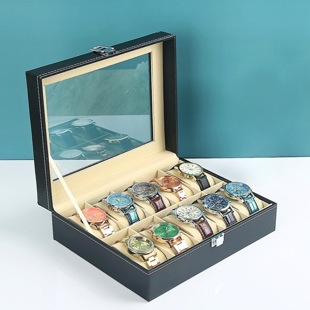 ChronaLuxe Elegant Watch Box – Stylish Storage Solution for Timeless Collections