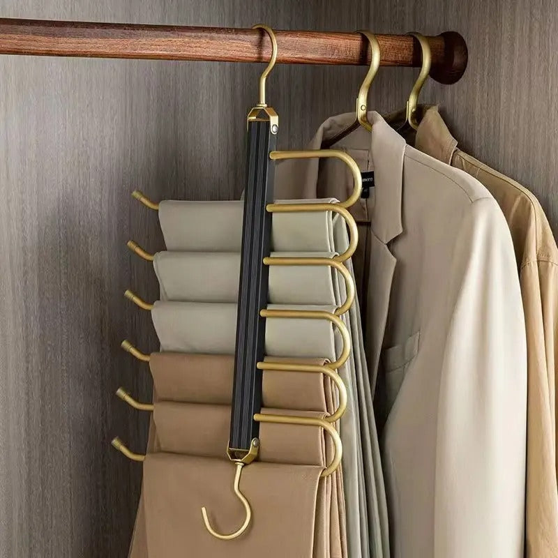 SpaceLuxe – Innovative Aluminum Trouser Hanger with Slim Design