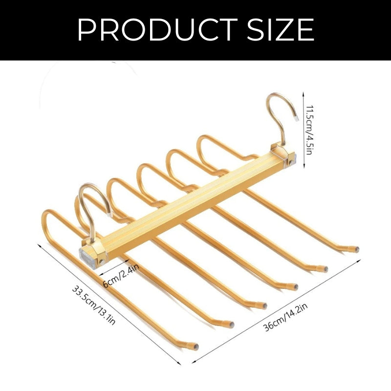 SpaceLuxe – Innovative Aluminum Trouser Hanger with Slim Design