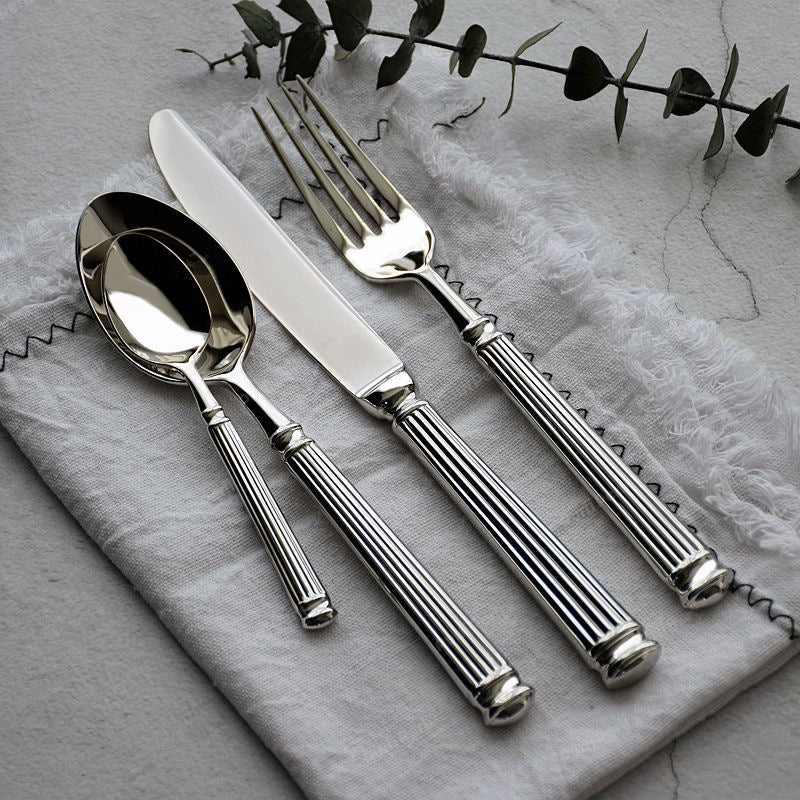 Emilia Roman – Luxe Cutlery Set of 18/10 Stainless Steel with Refined Finish