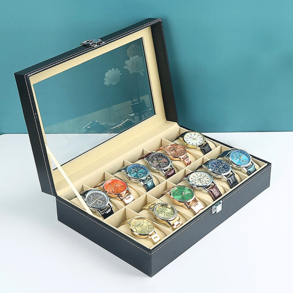 ChronaLuxe Elegant Watch Box – Stylish Storage Solution for Timeless Collections