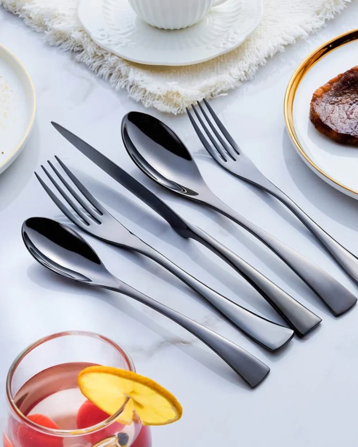 Élan Luxe – Refined Cutlery Set with Timeless Elegance for a Stylish Table Setting