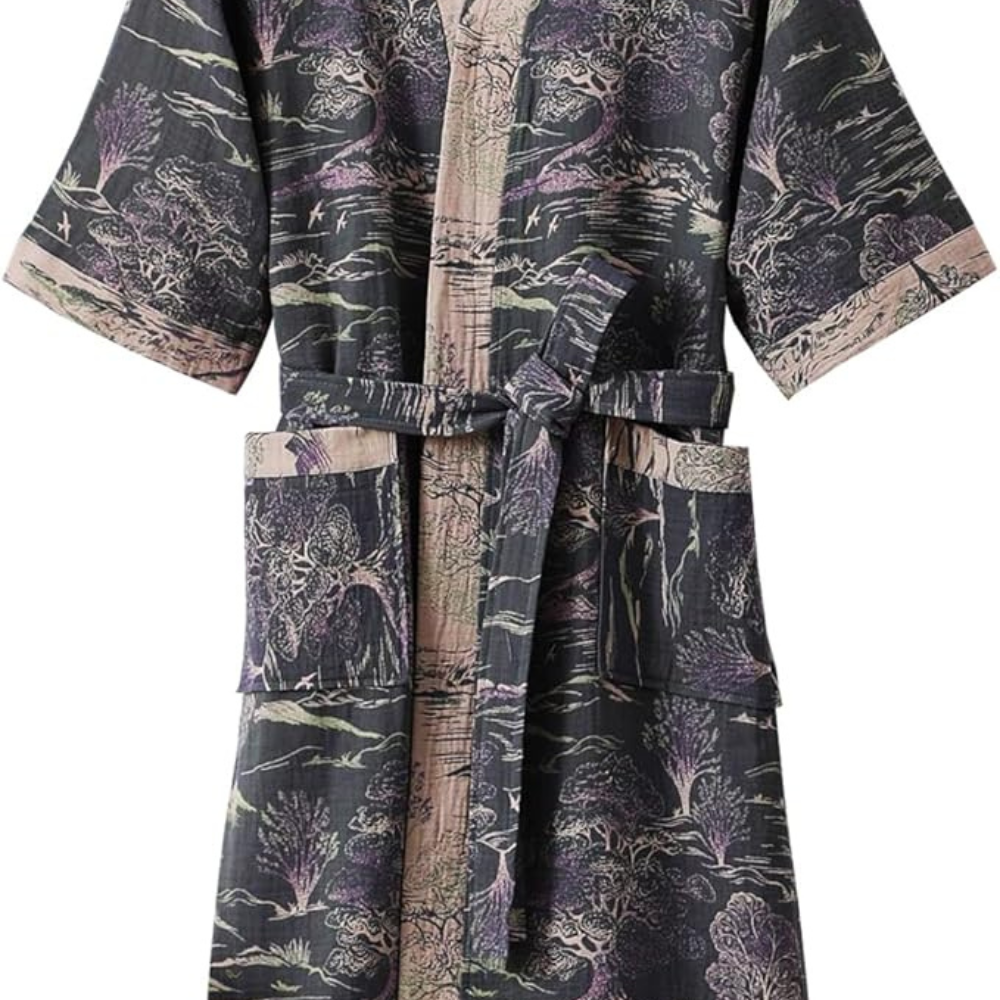 Serene Breeze – Airy Cotton Kimono for Stylish Relaxation